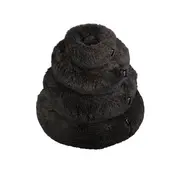 District70 Dog Bed Fuzz Dark Grey 2.0