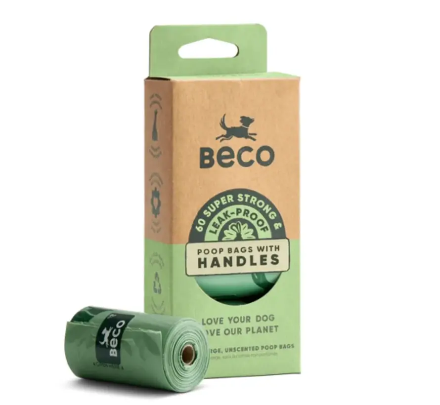 Recycled Unscented Poo Bags with Handles