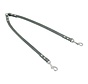 Double Dog Leash Greased Leather Grey