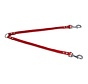 Double Dog Leash Greased Leather Red