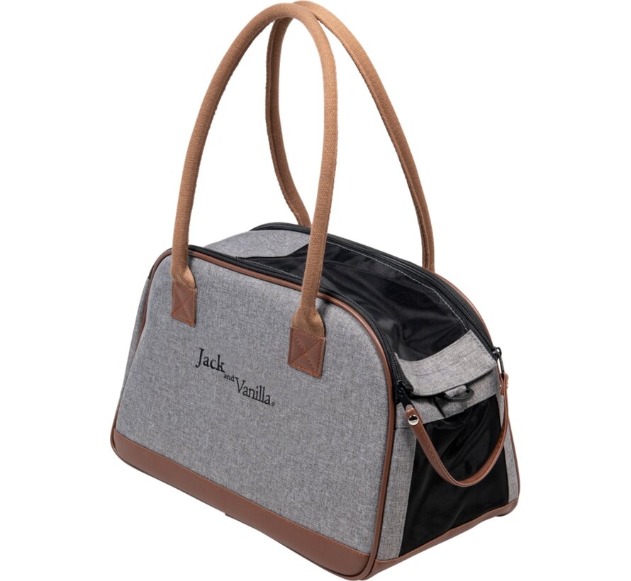 Dog Carrier Bizou Grey/Brown (model 1)