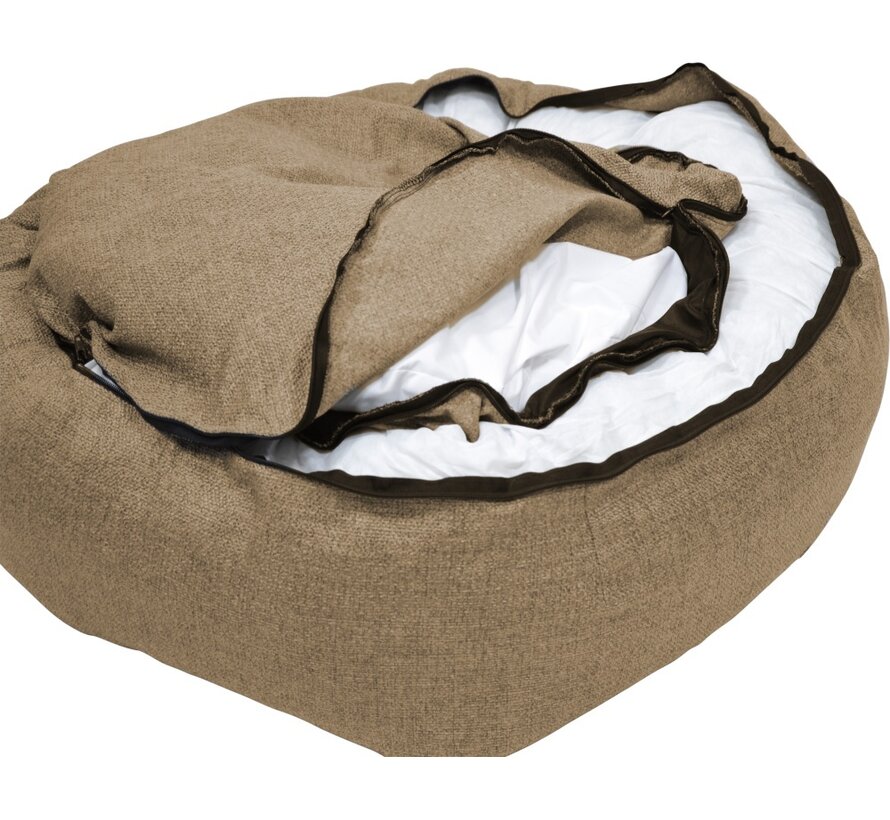 Orthopedische Ronde Hondenmand Clifton Beige