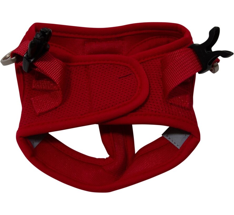Hondentuig Air Mesh Expedition Rood