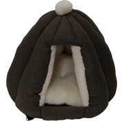 Jack and Vanilla Cat Bed Igloo Nimba Brown