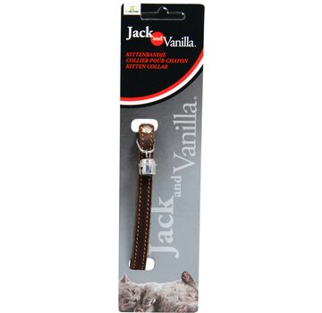 Jack and Vanilla Kattenhalsband Greased Leather Bruin