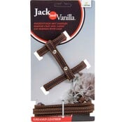 Jack and Vanilla Cat Harness Greased Leather Brown
