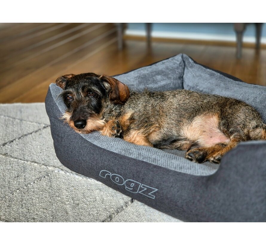 Dog Bed Indoor Walled Bed Grey