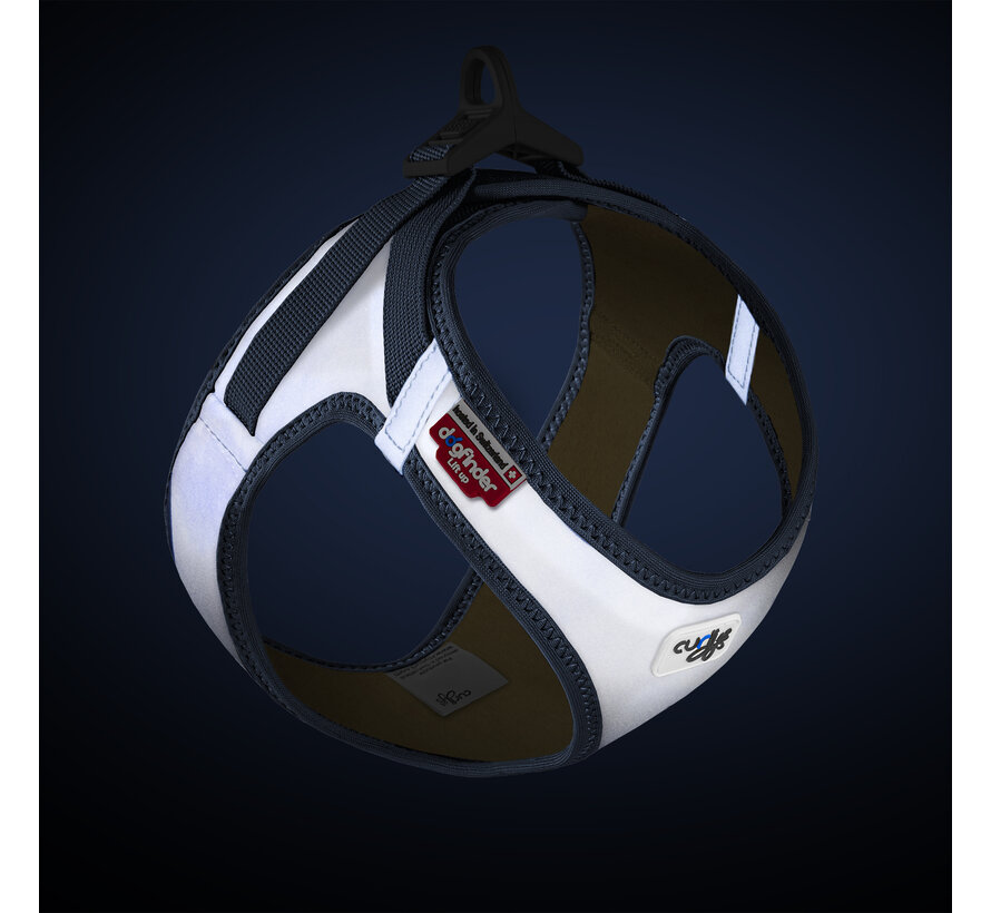 Clasp Glow Vest Harness Reflective Grey