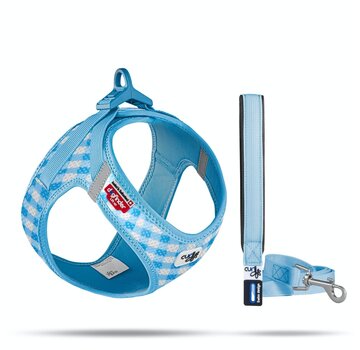 Curli PuppyTuig Clasp Vest Harness Blauw Set