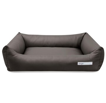 Dogsfavorite Dog Bed Faux LeatherTaupe