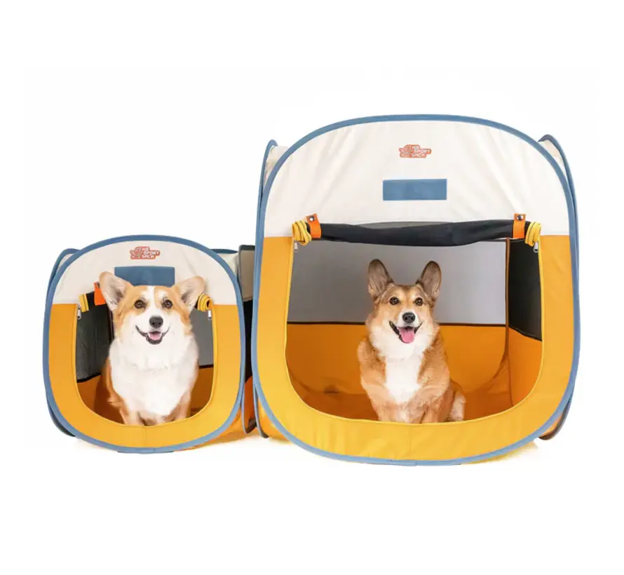 Kennel Pop-Up Dog Tent Yellow