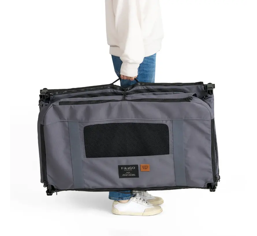 Foldable Travel Crate Queen Grey
