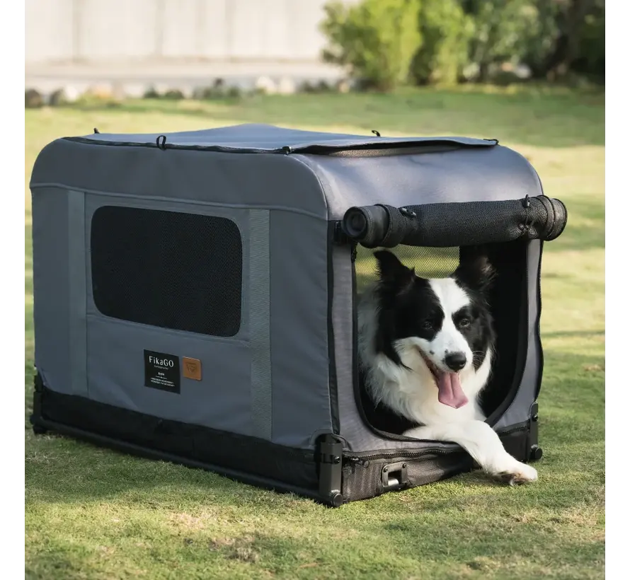 Foldable Travel Crate Queen Grey