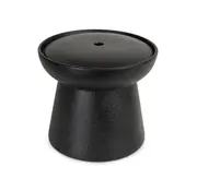 District70 Ceramic Raised Pet Fountain Wabi Sabi Black