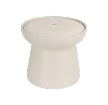 District70 Ceramic Raised Pet Fountain Wabi Sabi Merengue
