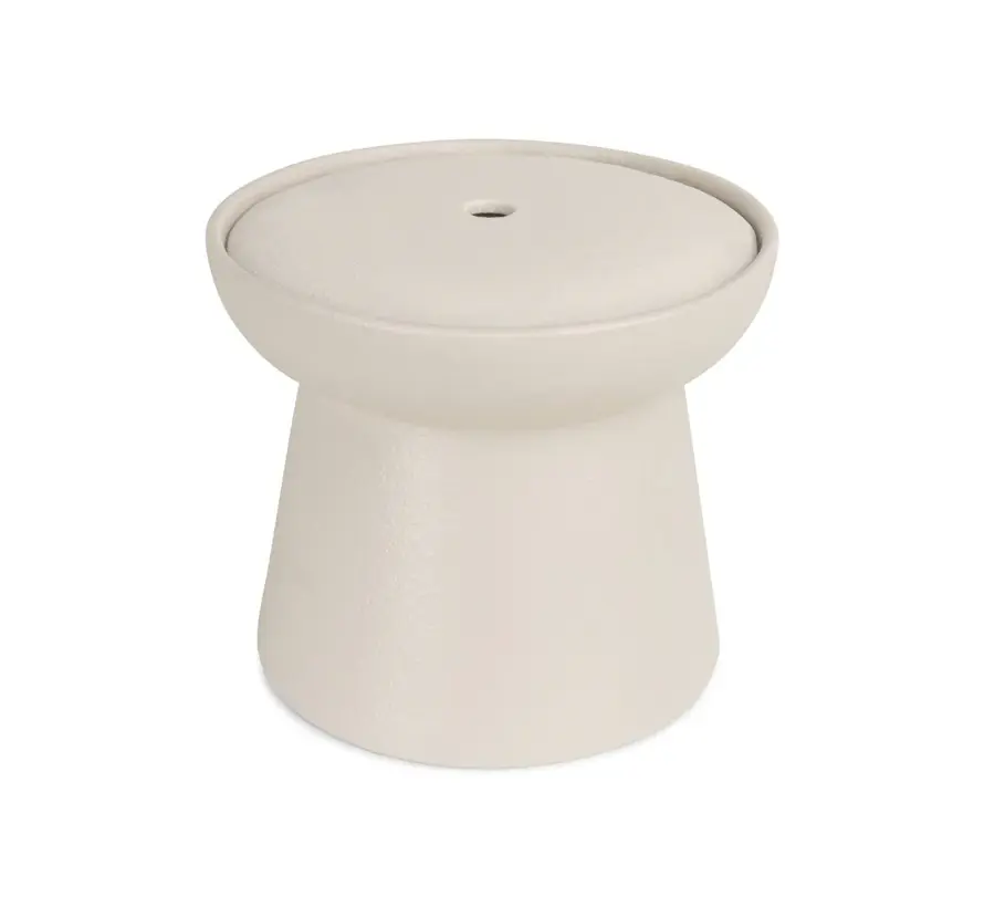 Ceramic Raised Pet Fountain Wabi Sabi Merengue