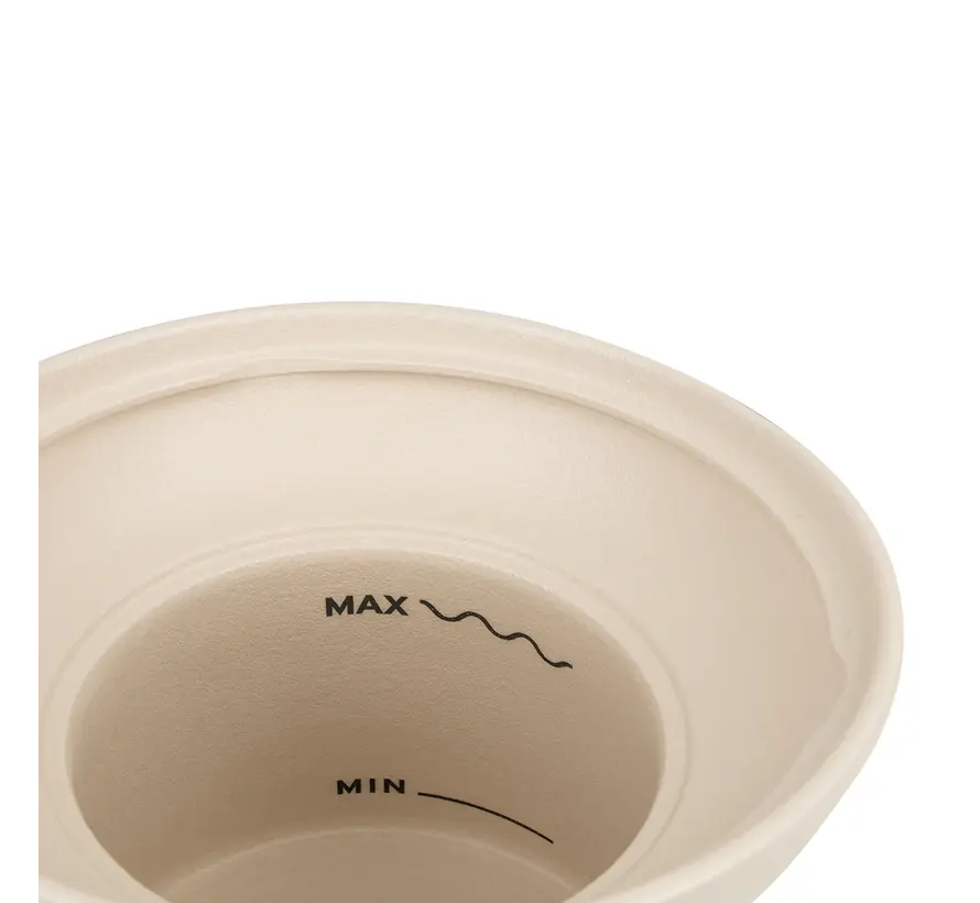 Ceramic Raised Pet Fountain Wabi Sabi Merengue