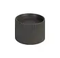 Ceramic Raised Cat Food Bowl Sense Black