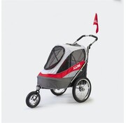 Innopet Pet Stroller Sporty Dog Trailer Red/Offwhite
