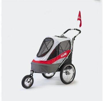 Innopet Hondenbuggy Sporty Dog Trailer Rood/Offwhite