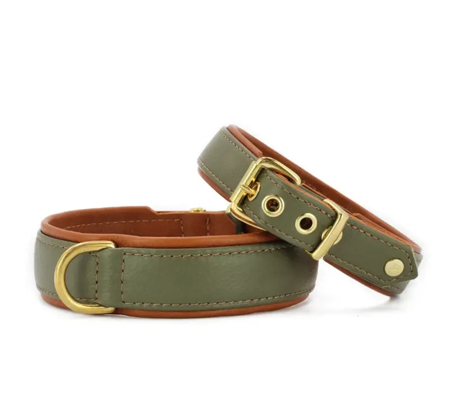Hondenhalsband Klassiek Khaki