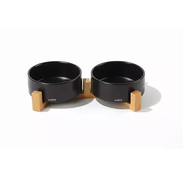 M-Pets Drinkbak en Voerbak Opera Zwart