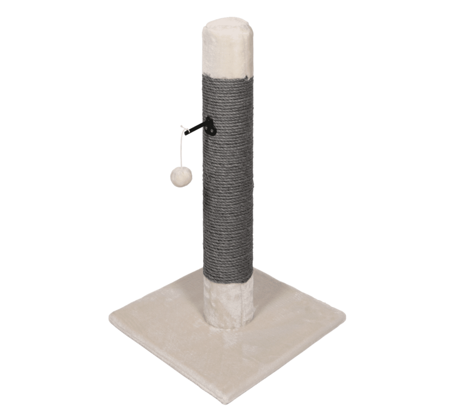 Cat Scratching Post  Tom Thumb Cream - Grey