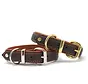 Dog Collar Classic Premium Cognac \ Silver