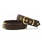 Hondenhalsband Old English Donkerbruin