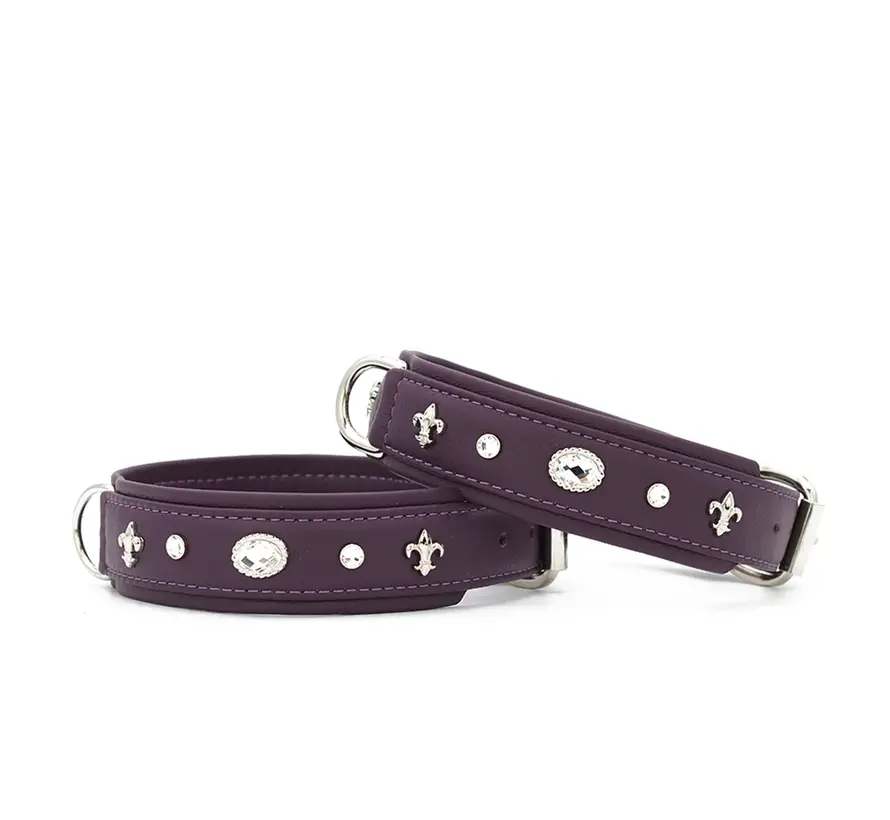 Dog Collar Diamond Black