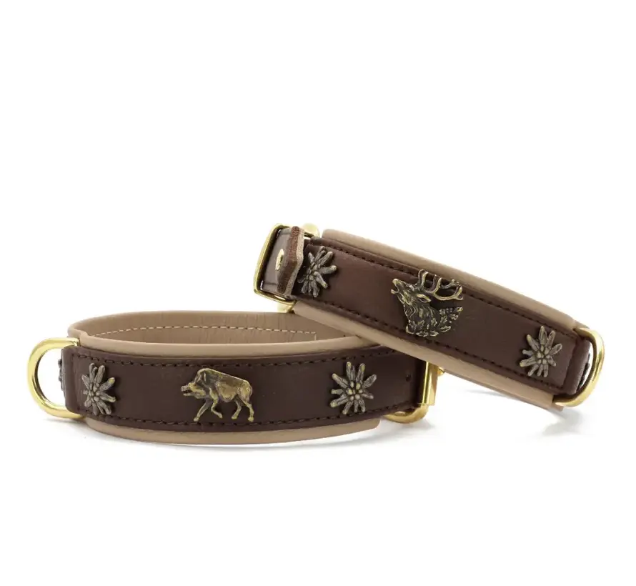 Dog Collar Wild Life Chocolate