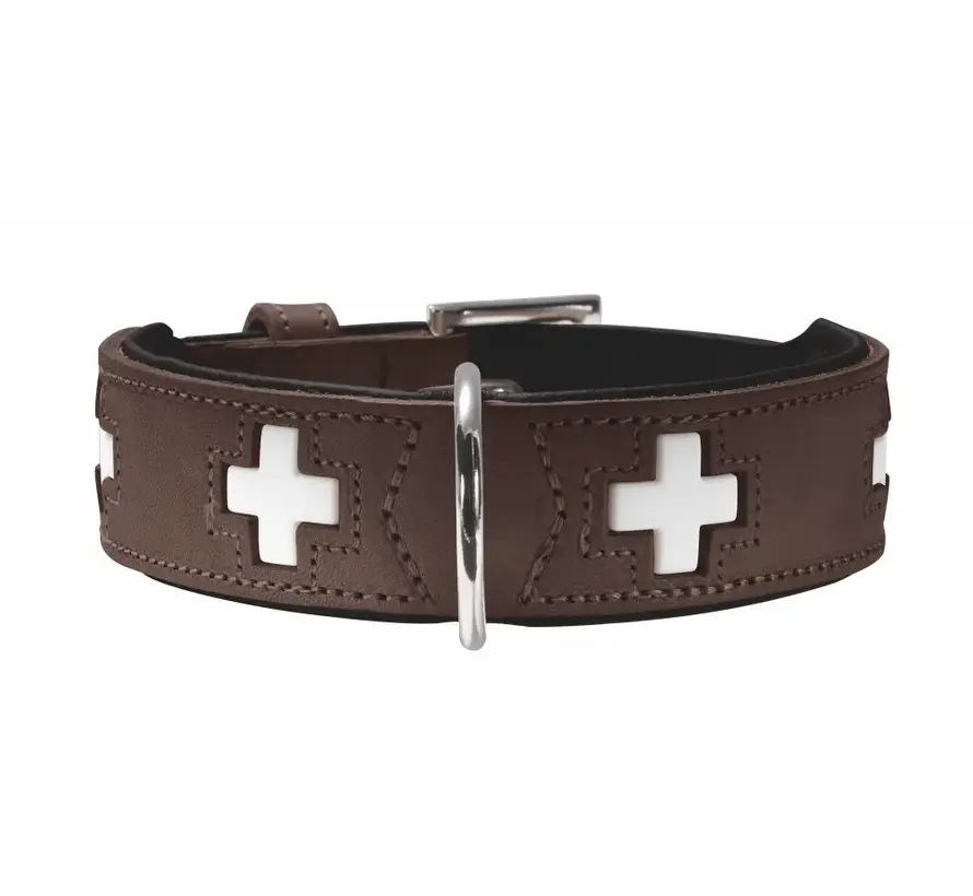 Hondenhalsband Swiss Bruin