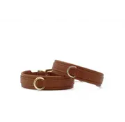 Maul Dog Collar Mini Classic Cognac Silver