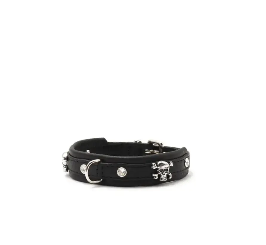 Dog Collar Mini Skull and Bones