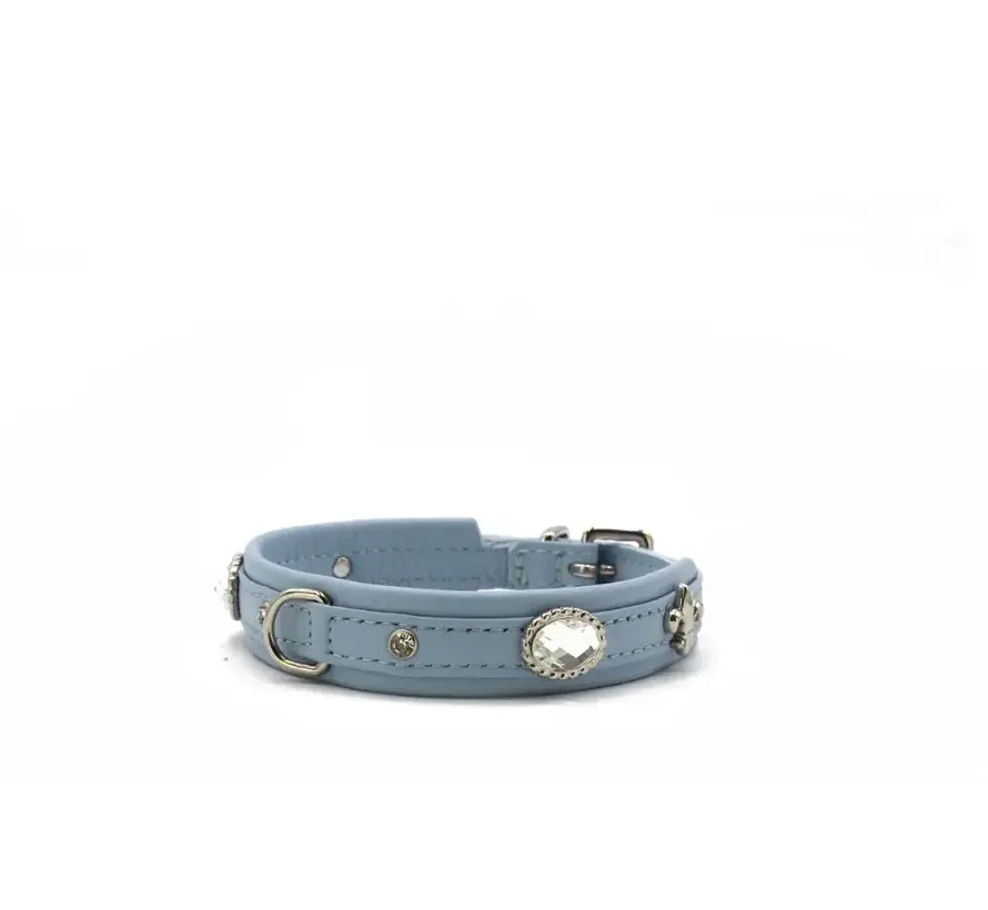 Dog Collar Mini Diamond Sunrise Ice Blue