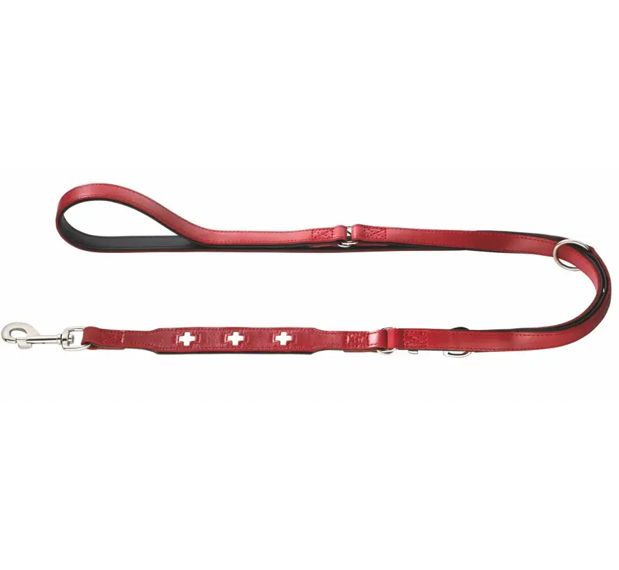Dog Leash Swiss Red