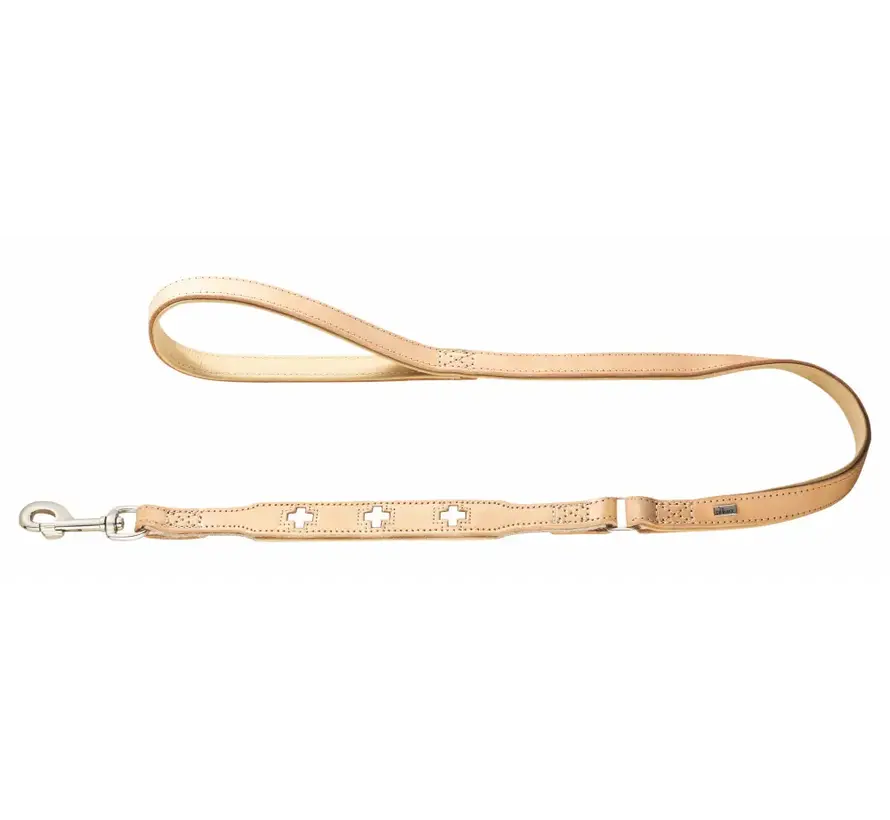 Short Dog Leash Swiss Beige