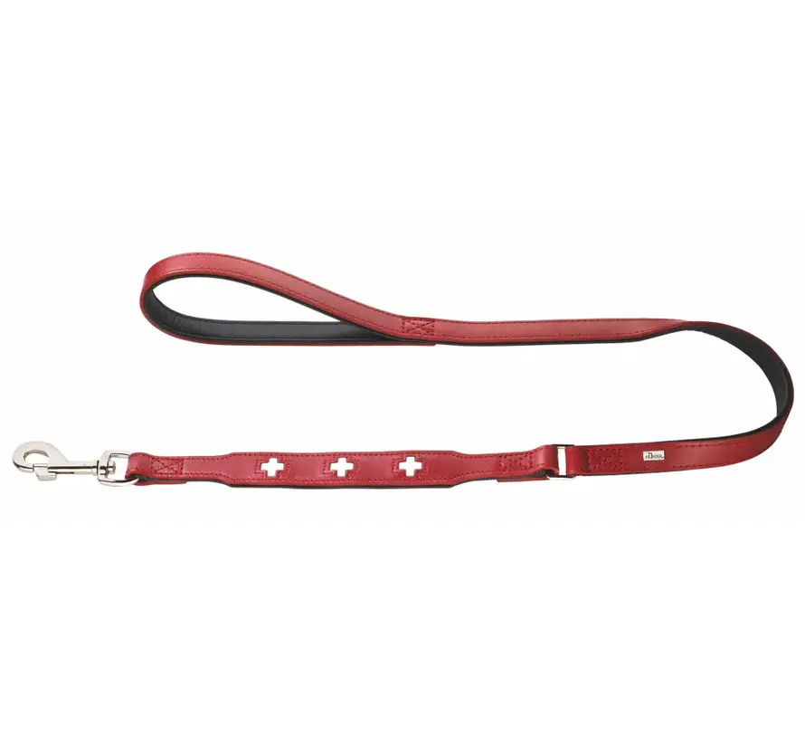Korte Hondenriem Swiss Rood