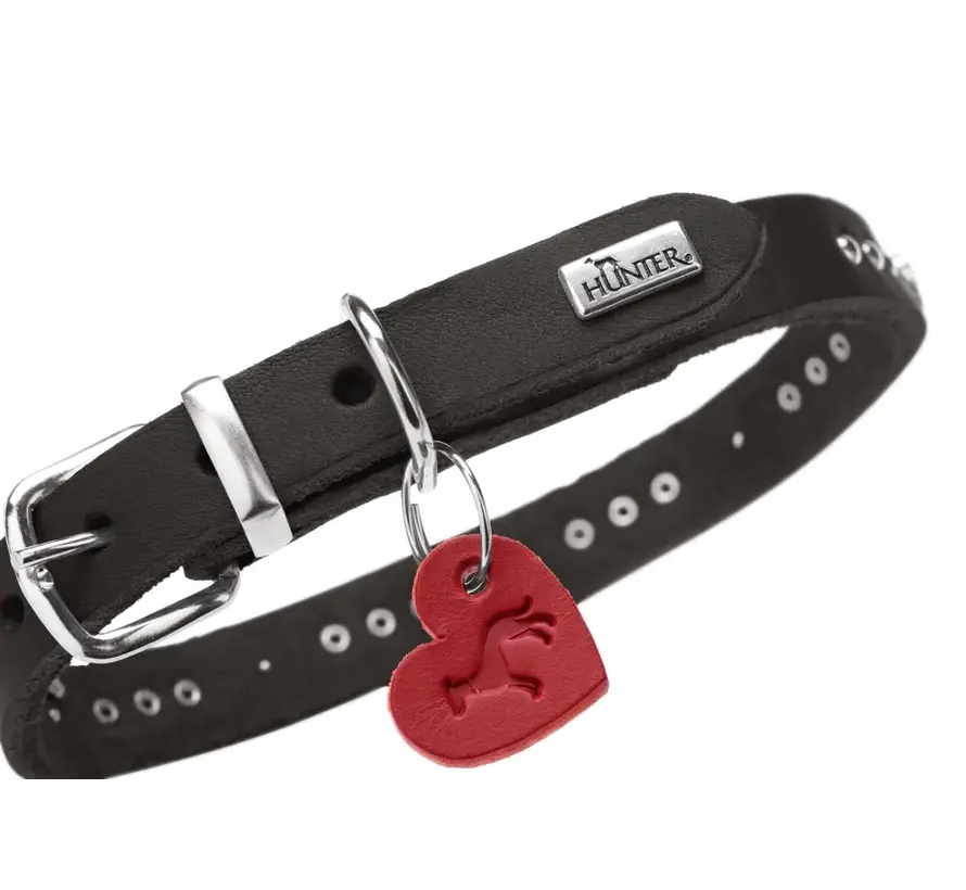 Dog Collar Aalborg Hearts Black