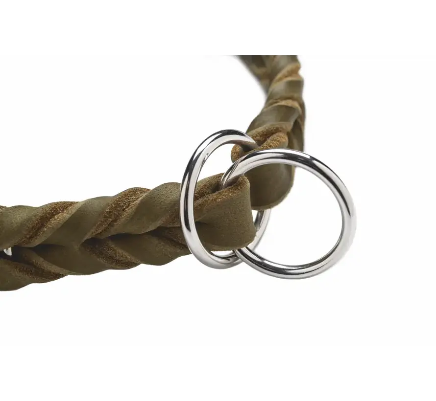 Retrieverhalsband Solid Education Olijf