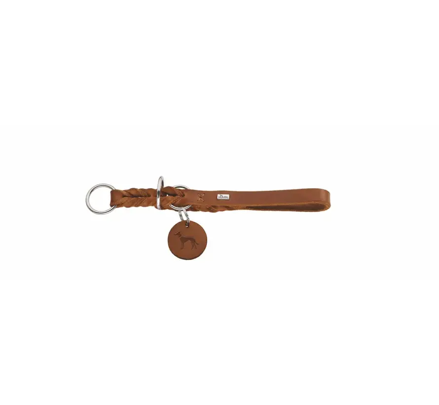 Retrieverhalsband Solid Education Cognac