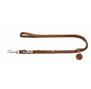 Hunter Verstelbare Hondenriem Solid Education Cognac