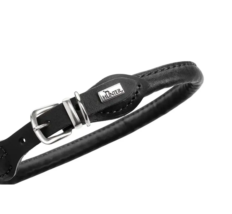 Dog Collar Round & Soft Canadian Up Black
