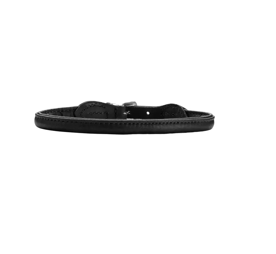 Dog Collar Round & Soft Canadian Up Black