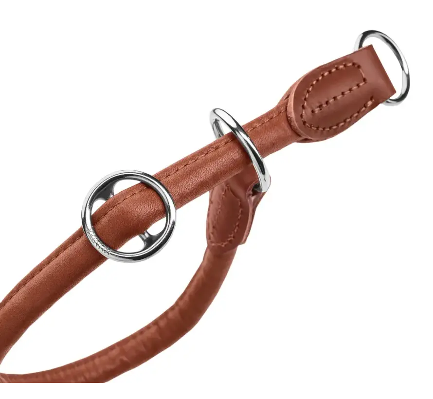 Retrieverhalsband Round & Soft Canadian Up Cognac