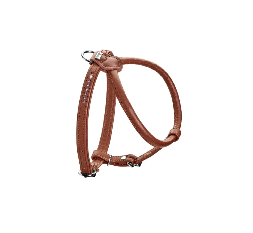 Dog Harness Round & Soft Canadian Up Cognac