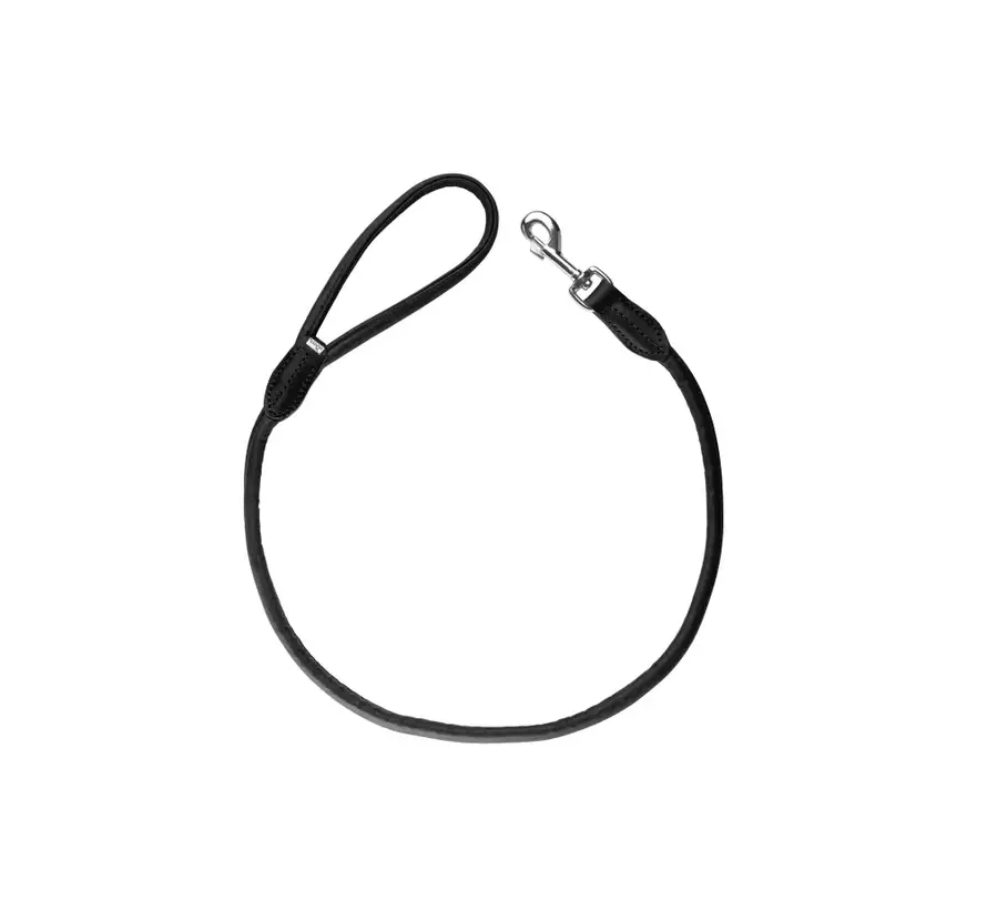 Dog Leash Round & Soft Canadian Up Black