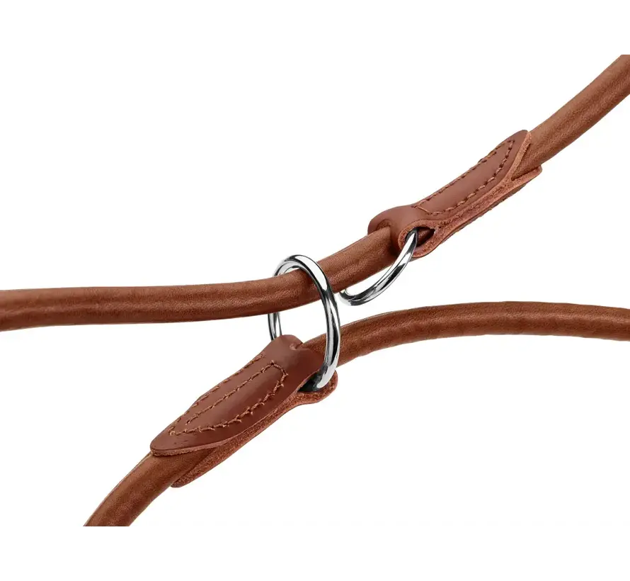 Adjustable Dog Leash Round & Soft Canadian Up Cognac