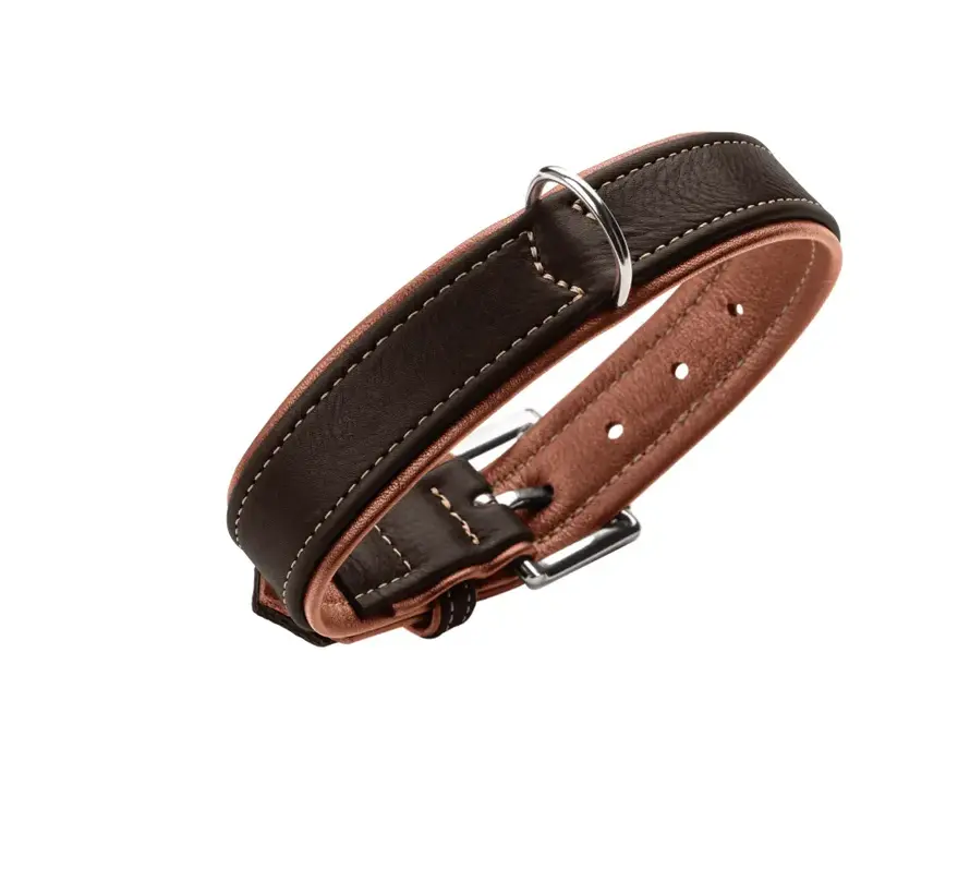 Hondenhalsband Canadian Up Zwart / Cognac