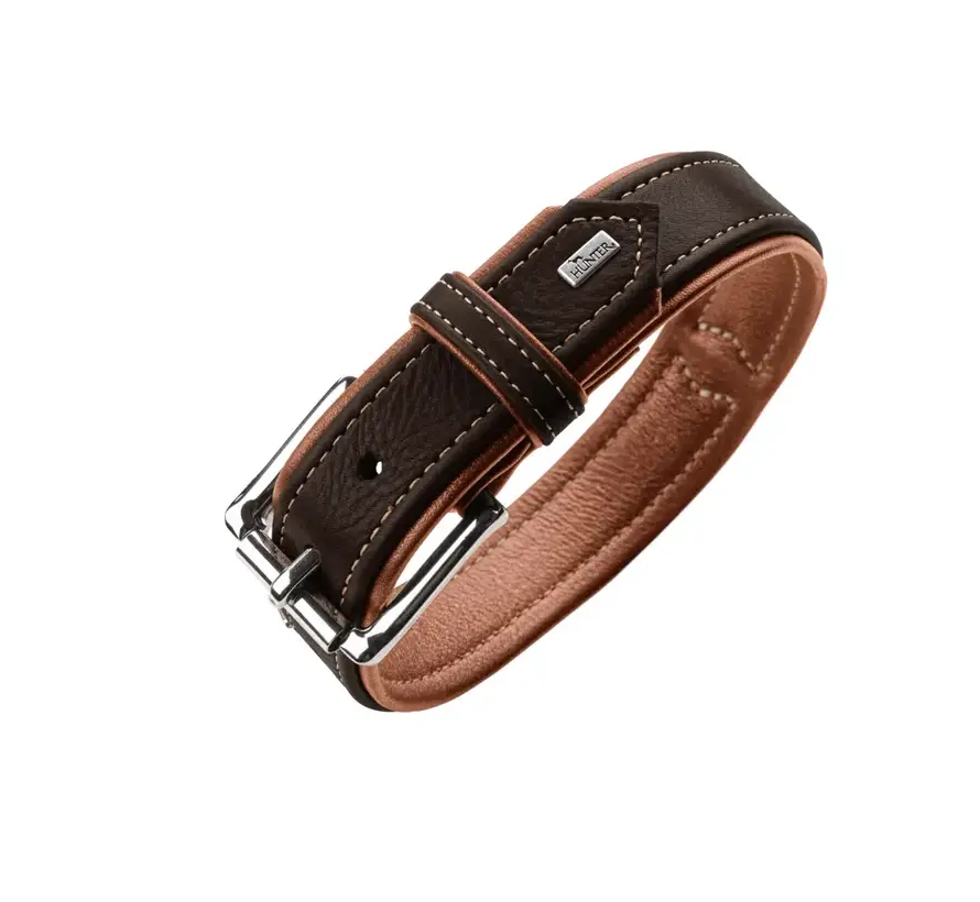 Hondenhalsband Canadian Up Zwart / Cognac
